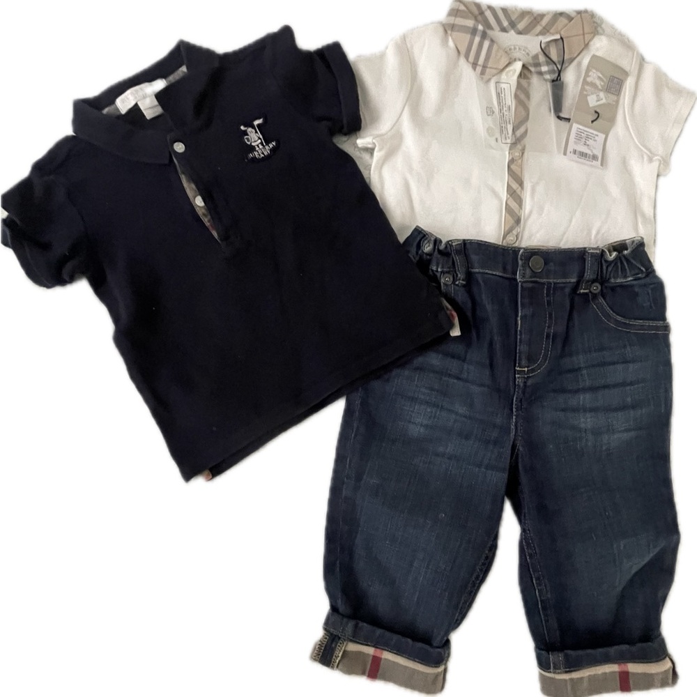 Burberry Kids Matching Set - Black and White